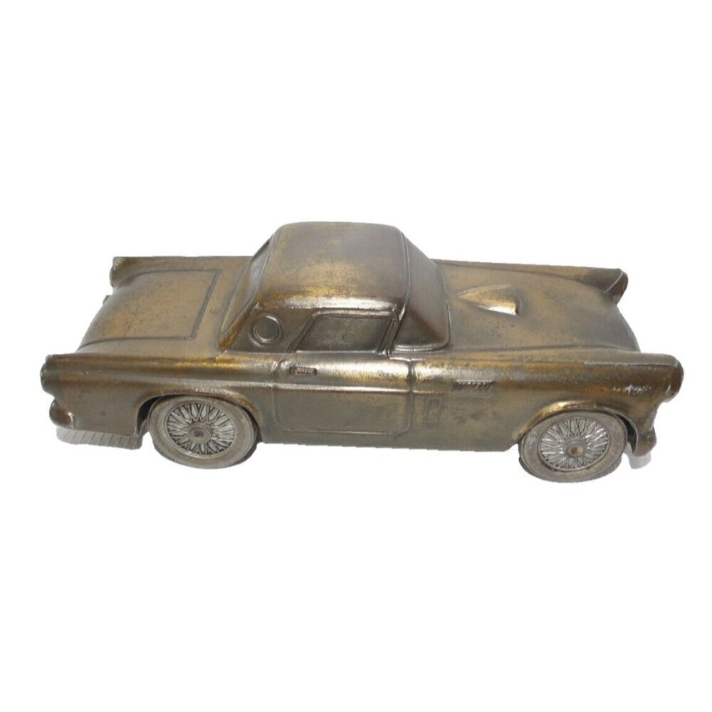 BANTHRICO vintage 1974 metal bill, coin bank T-Bird 7" long